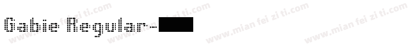 Gabie Regular字体转换